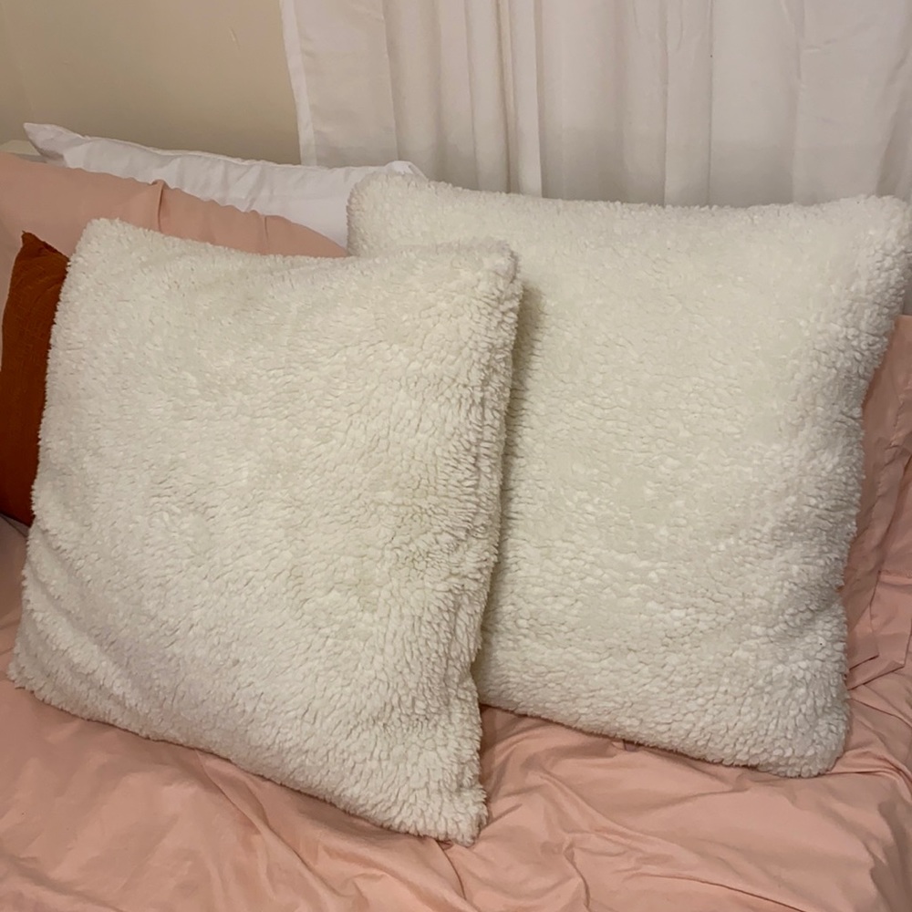 off white large throw pillows